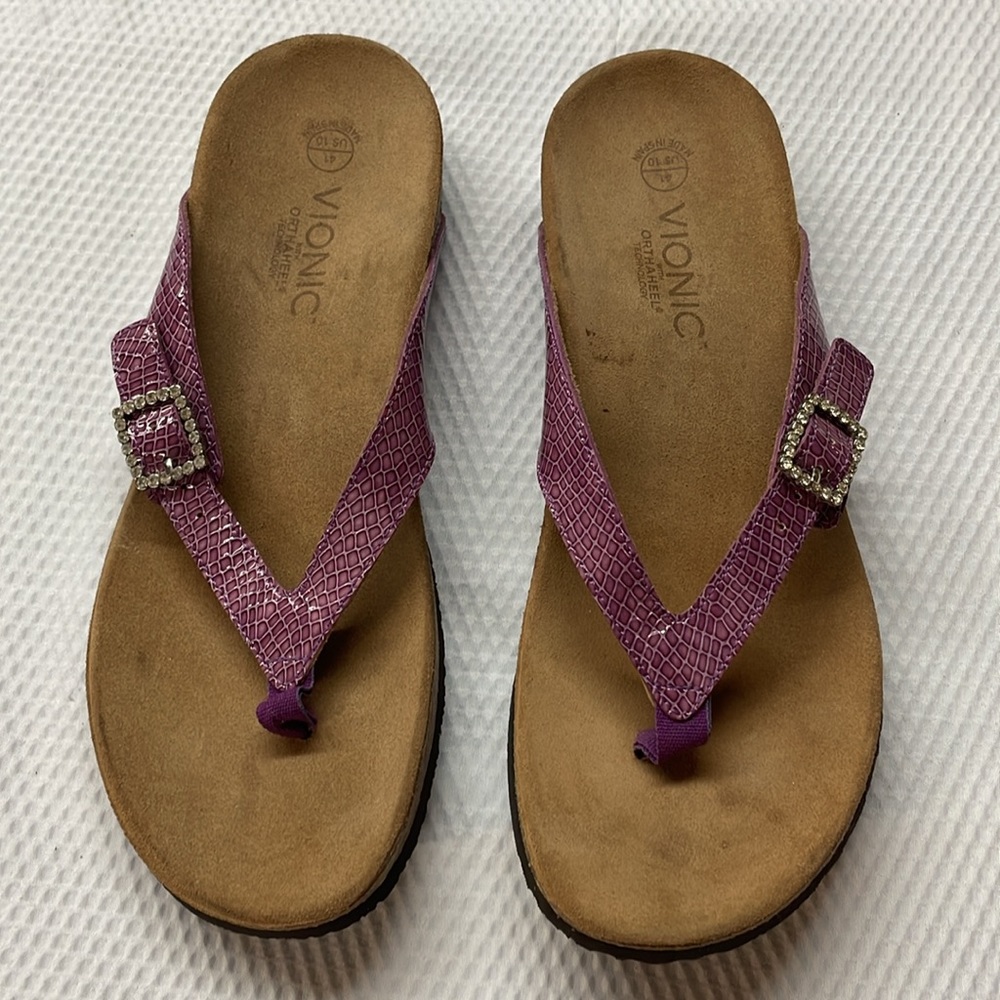 Vionic Women's Purple Sandals - Picture 3 of 9